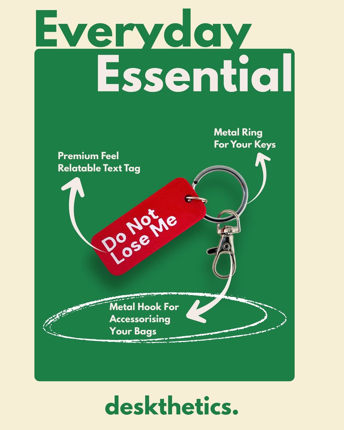 Do Not Lose Me - Essential Keytag | Keychain | Bag Charm