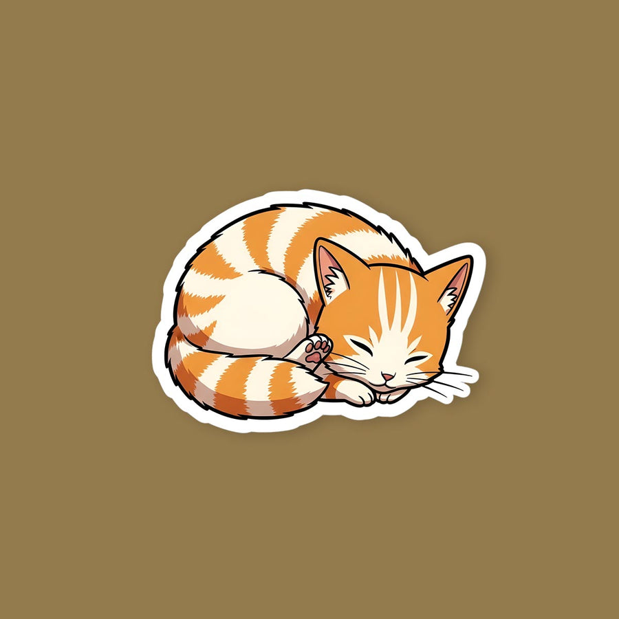 Chainsaw Man Pochita Cat Sleeping Sticker