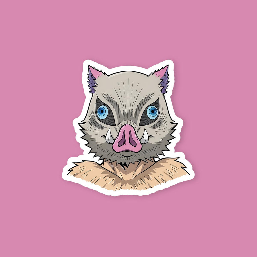 Daemon Slayer Inosuke Boar Mask Anime Sticker