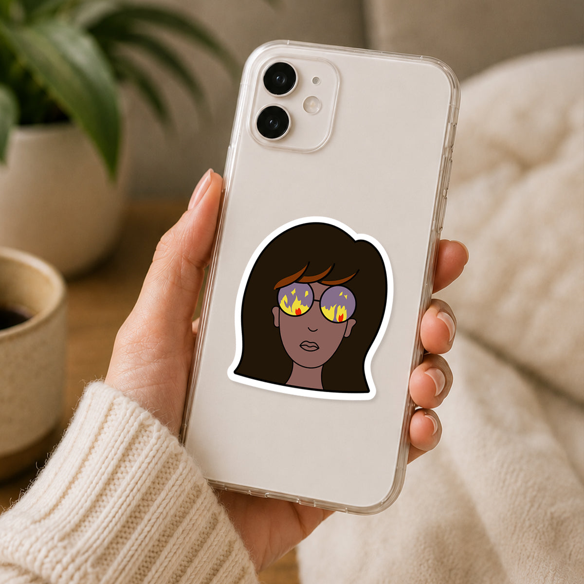 Daria Fire In The Eyes Sticker
