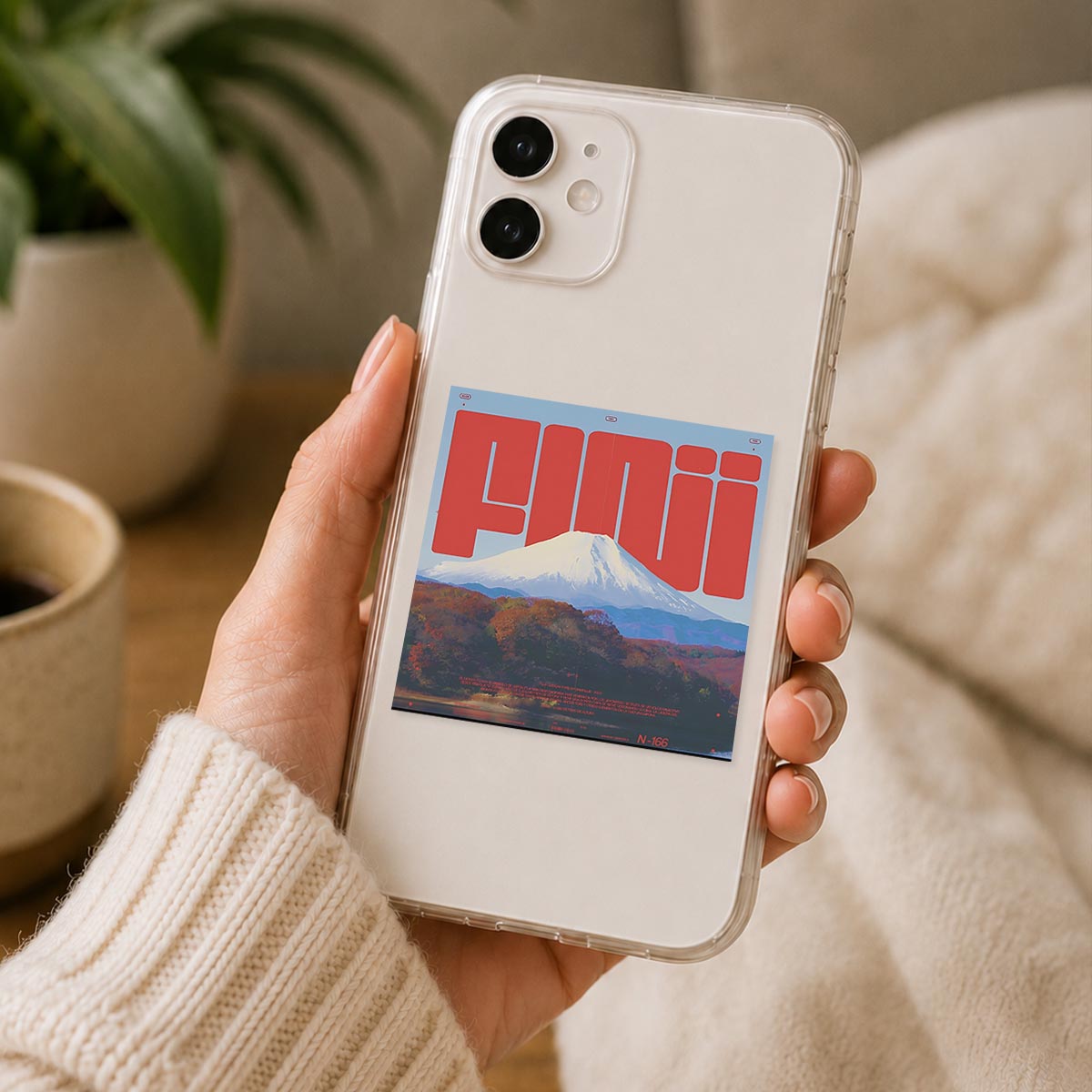 Fuji Mountain Poster Sticker