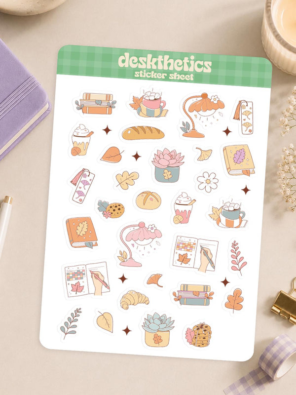 Little Cozy Aesthetics Things Sticker Sheet