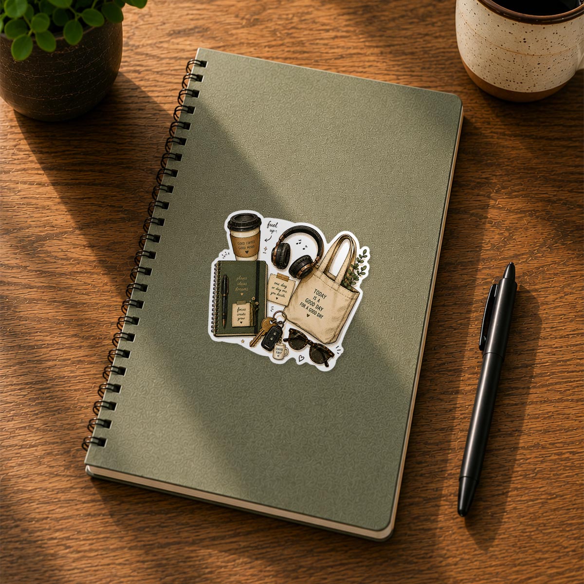 Morning Coffee Starter Pack Sticker