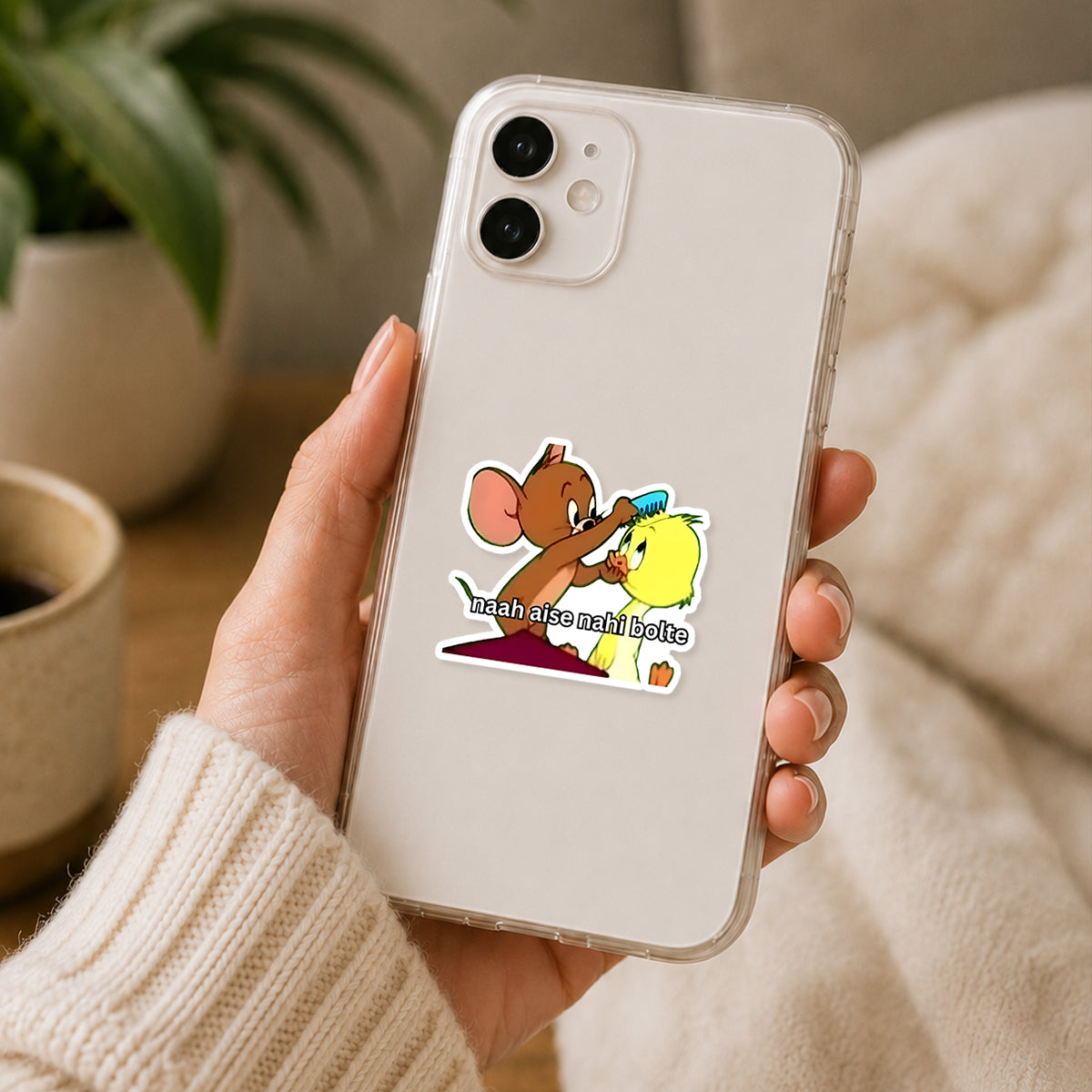 Tom And Jerry Hindi Meme Sticker