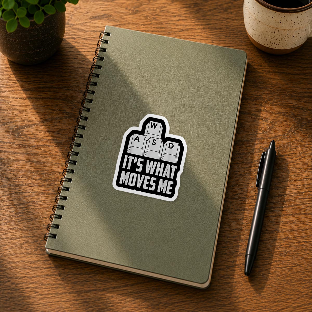 WASD Is What Moves Me Sticker