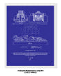 Checo Perez Blueprint Line Art Poster