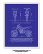Kawasaki KX450F Blueprint Line Art Poster - Bike Poster