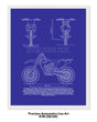 KTM 250 EXC Blueprint Line Art Poster - Bike Poster