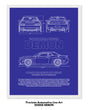 Dodge Demon Blueprint Line Art Poster