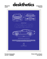 Camaro Blueprint Line Art Poster