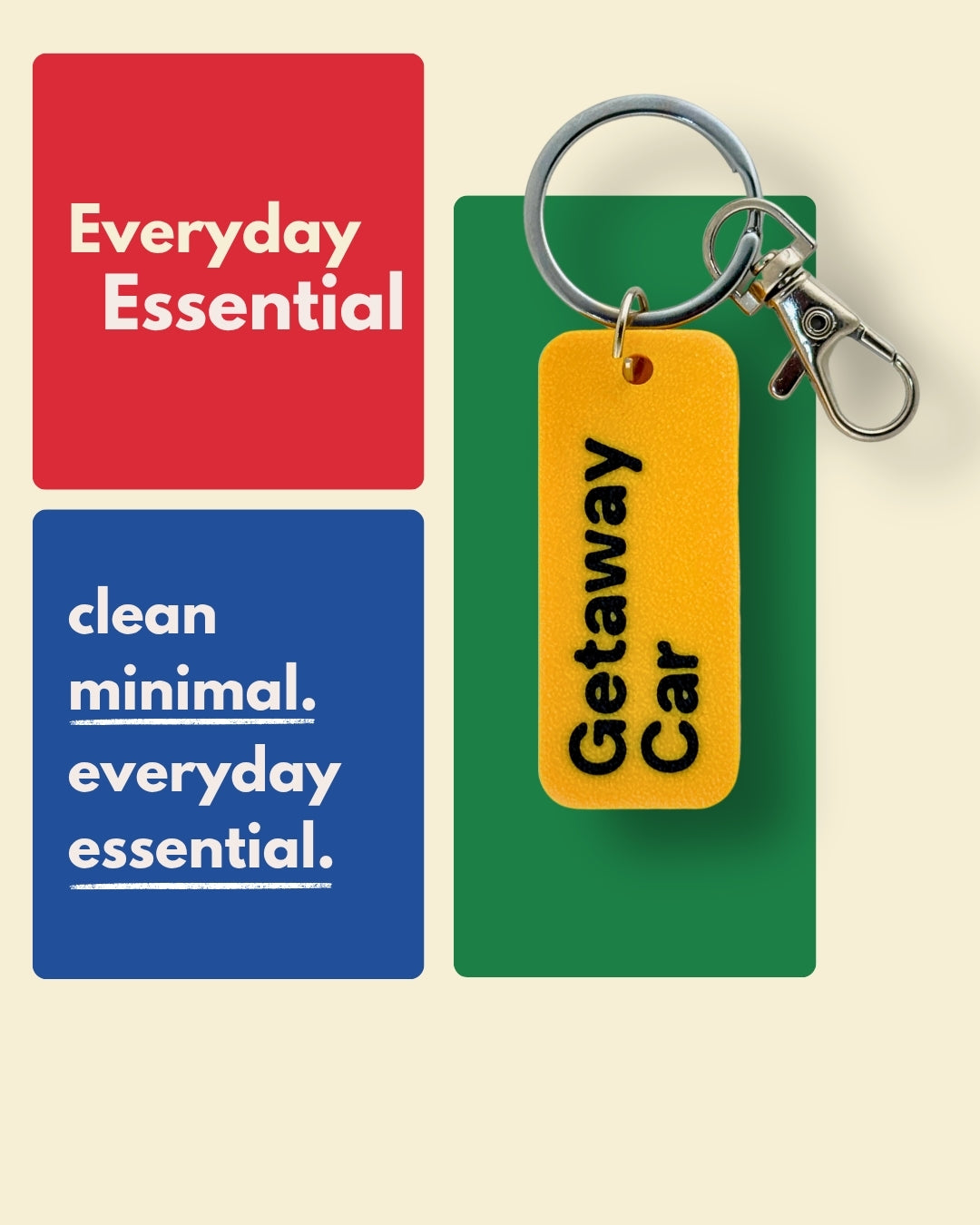 Getaway Car - Essential Keytag | Keychain | Bag Charm