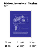 Ducati Panigale Blueprint Line Art Poster - Bike Poster
