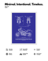 Yamaha XSR 155 Blueprint Line Art Poster - Bike Poster