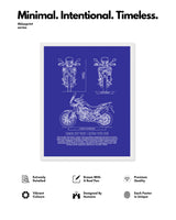 Honda Africa Twin Blueprint Line Art Poster - Bike Poster