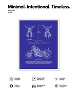 Honda Rebel 500 Blueprint Line Art Poster - Bike Poster