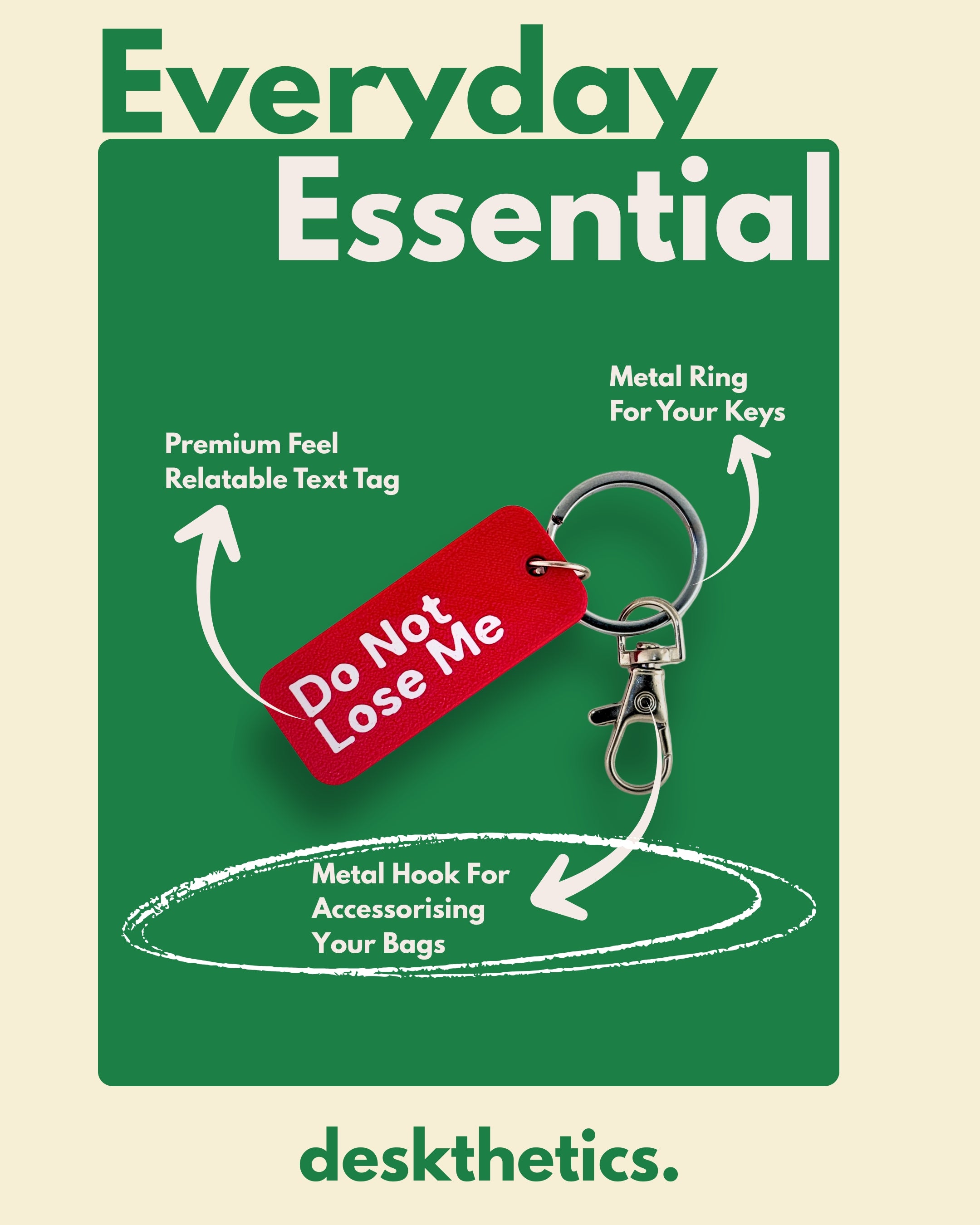 Do Not Lose Me - Essential Keytag | Keychain | Bag Charm