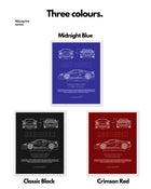 Mclaren 720 Blueprint Line Art Poster