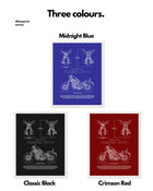 Honda Rebel 500 Blueprint Line Art Poster - Bike Poster