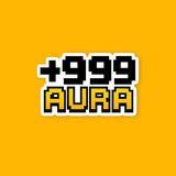 999 Aura Sticker