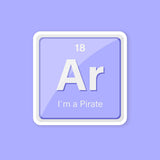 Ar The Element I Am Pirate Sticker