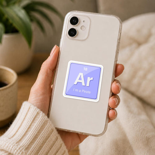 Ar The Element I Am Pirate Sticker