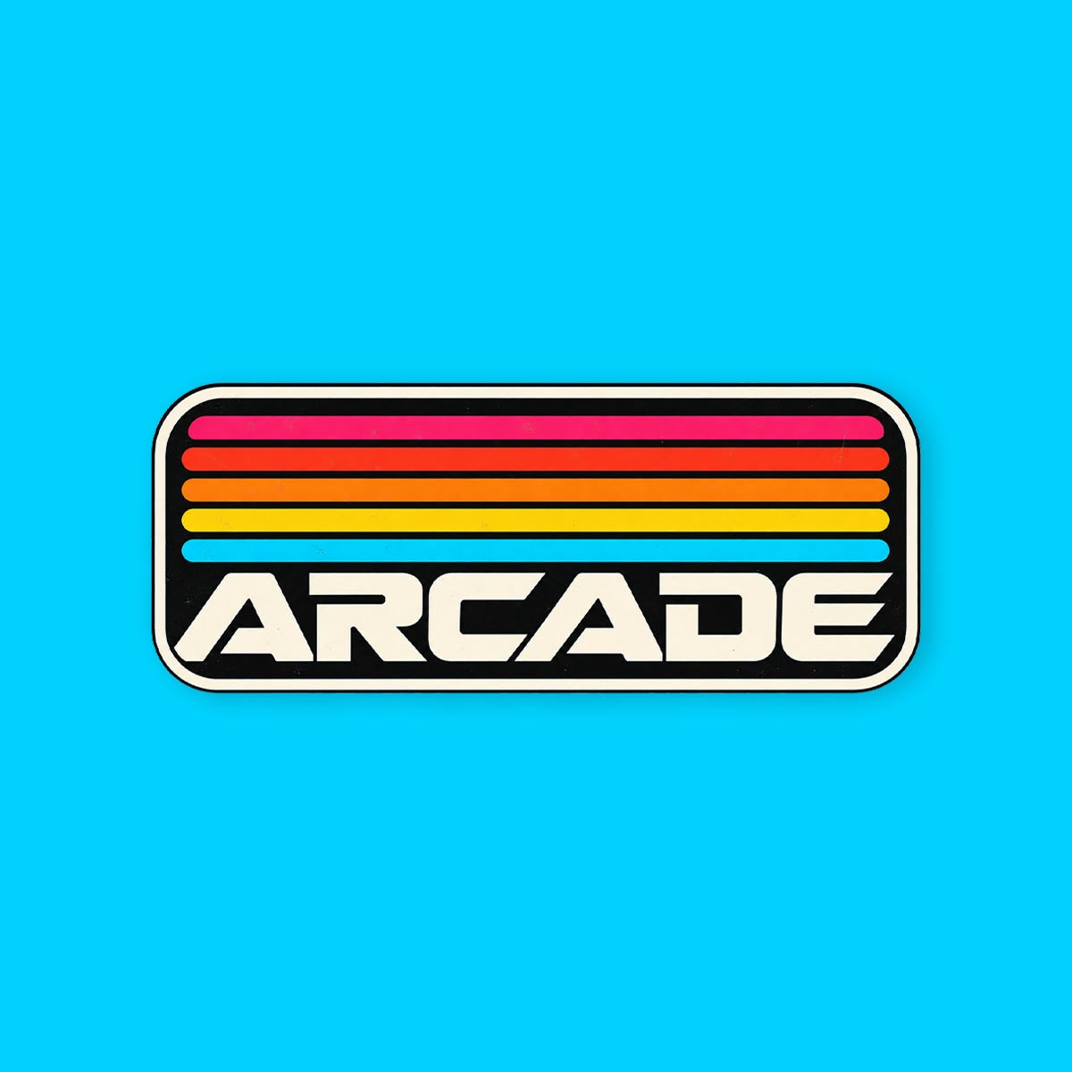 Arcade Rainbow Sticker Small