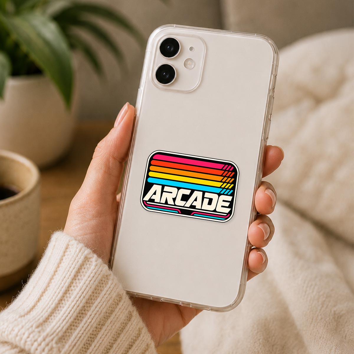 Arcade Rainbow Sticker Tall