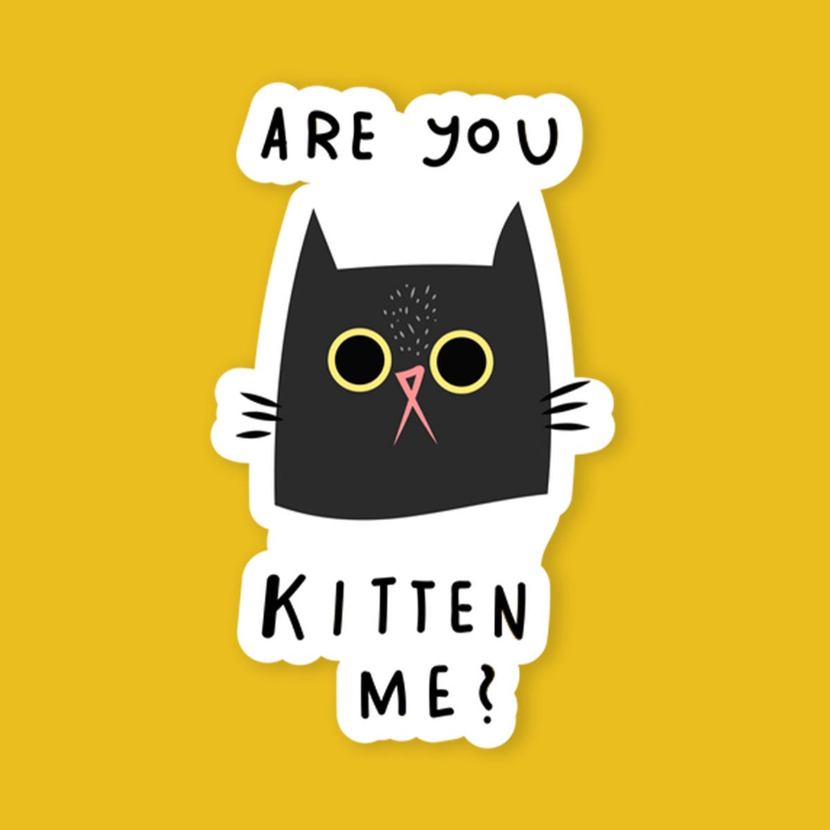 Are You Kitten Me Sticker