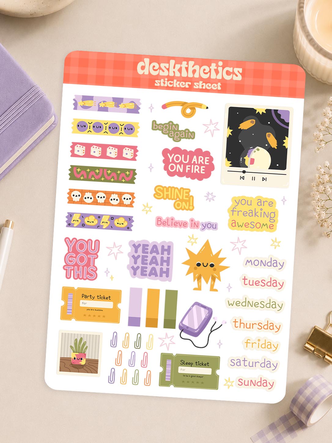Back To School Sticker Sheet