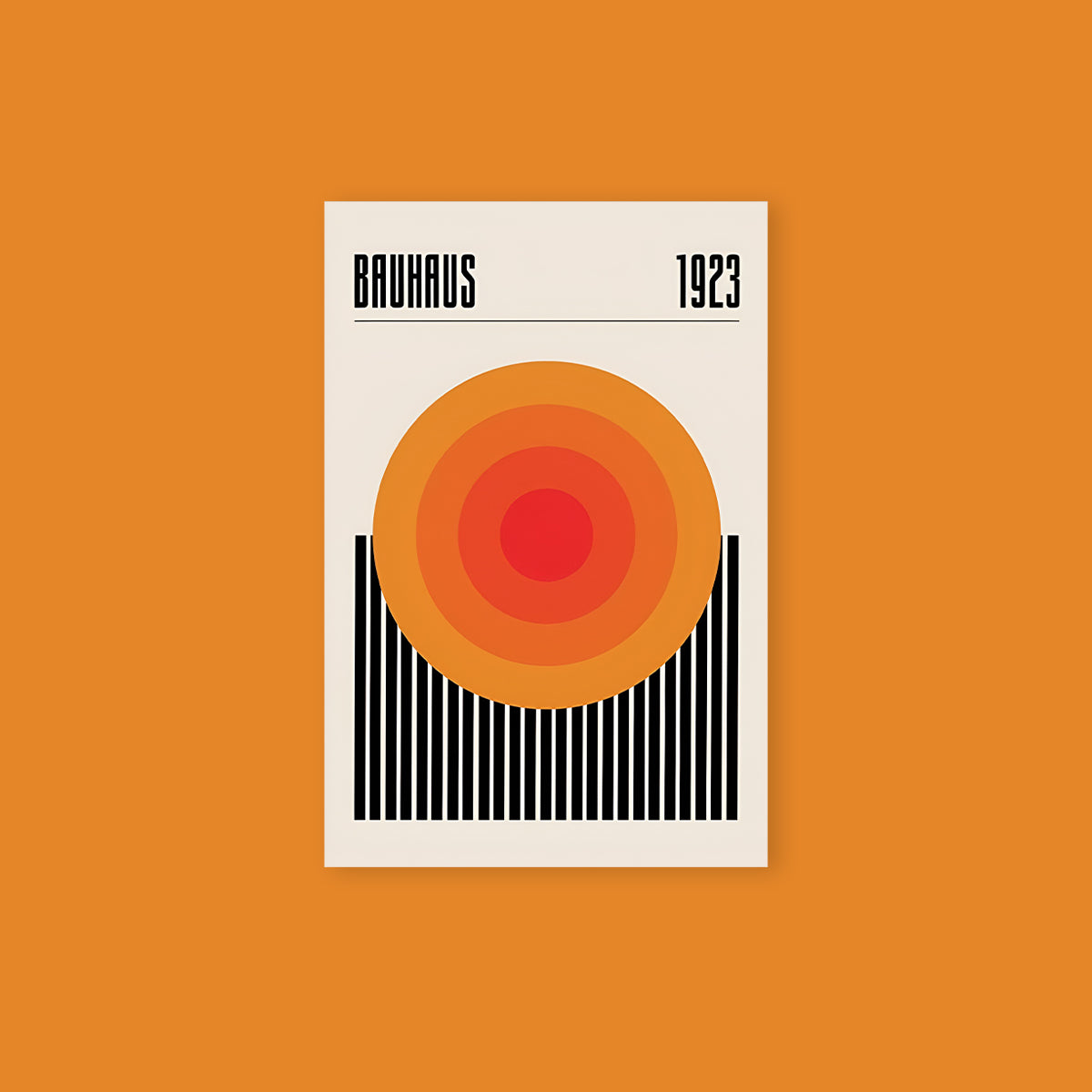 Bauhaus 1923 Geometric Poster Sticker