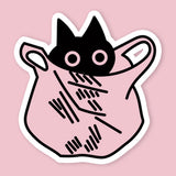 Black Cat Package Sticker