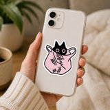 Black Cat Package Sticker