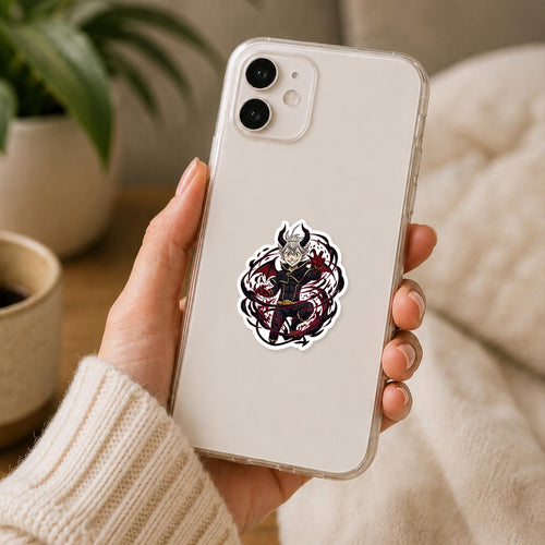 Black Clover Liebe Devil Swirling Energy Sticker