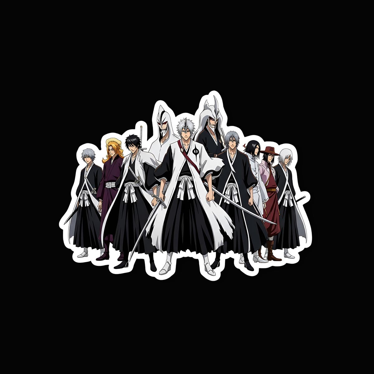 Bleach Gotei 13 Captains Sticker