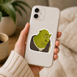 Bored Shrek Meme Sticker