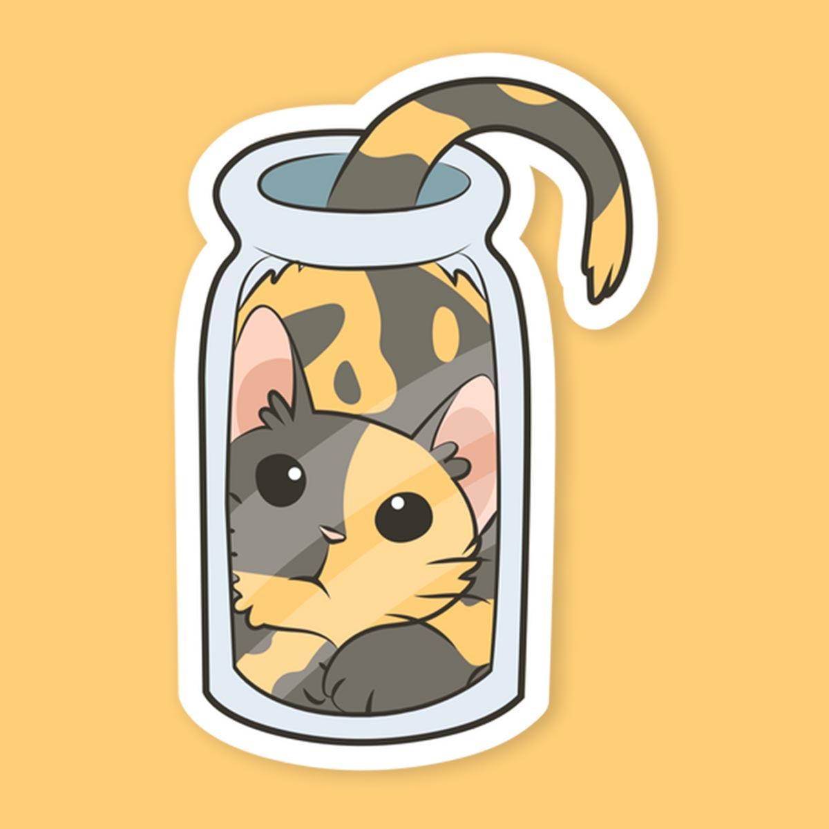 Bottled Cat Sticker