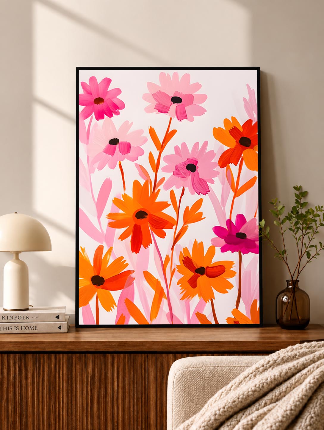 Bright Wildflower Field Poster