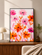 Bright Wildflower Field Poster