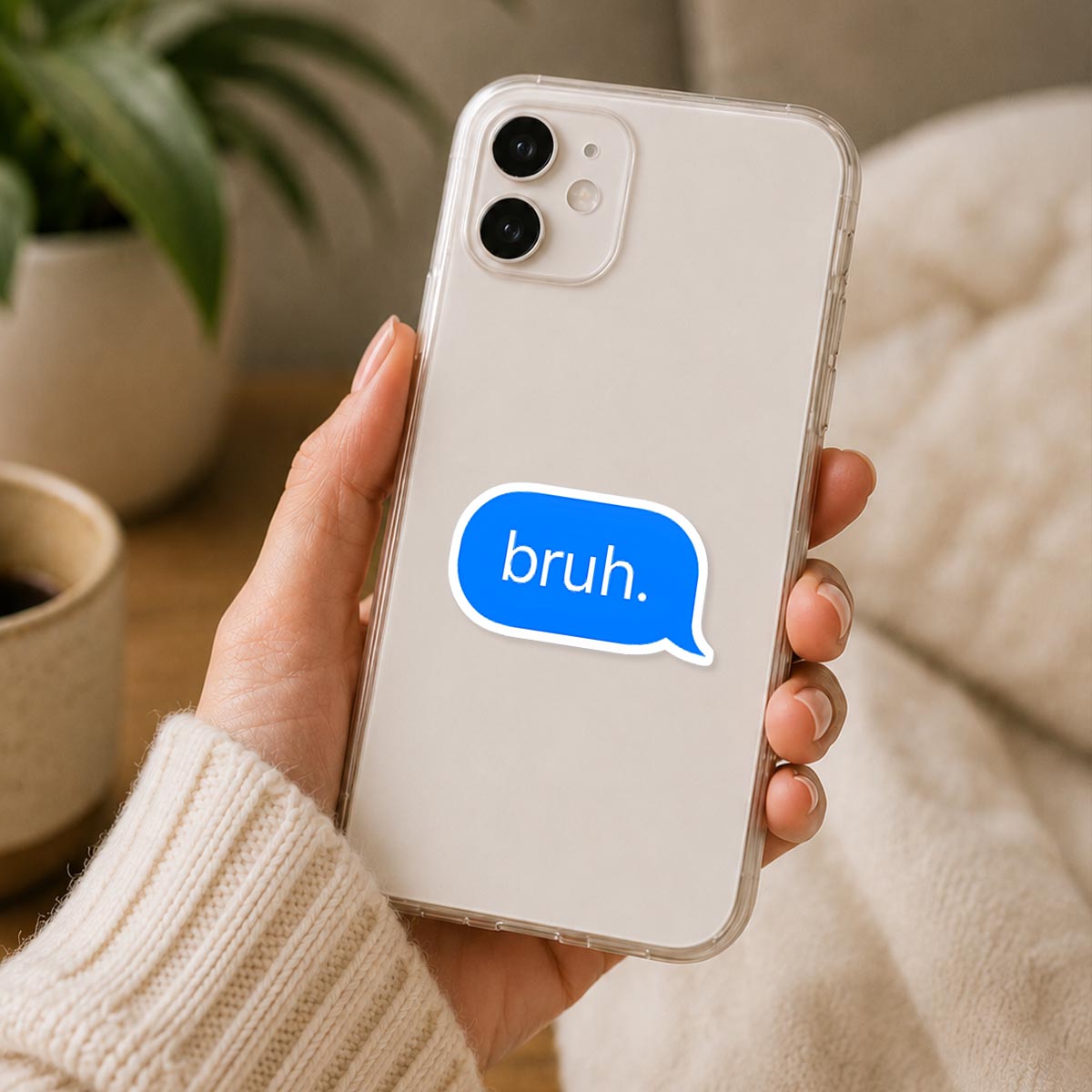Bruh Chat Bubble Sticker