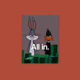 Bugs Bunny Daffy Duck All In Poster Sticker