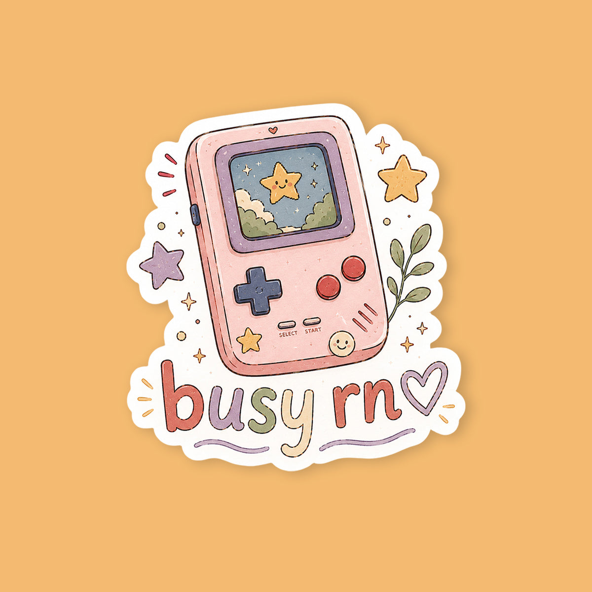 Busy RN Game Boy Sticker