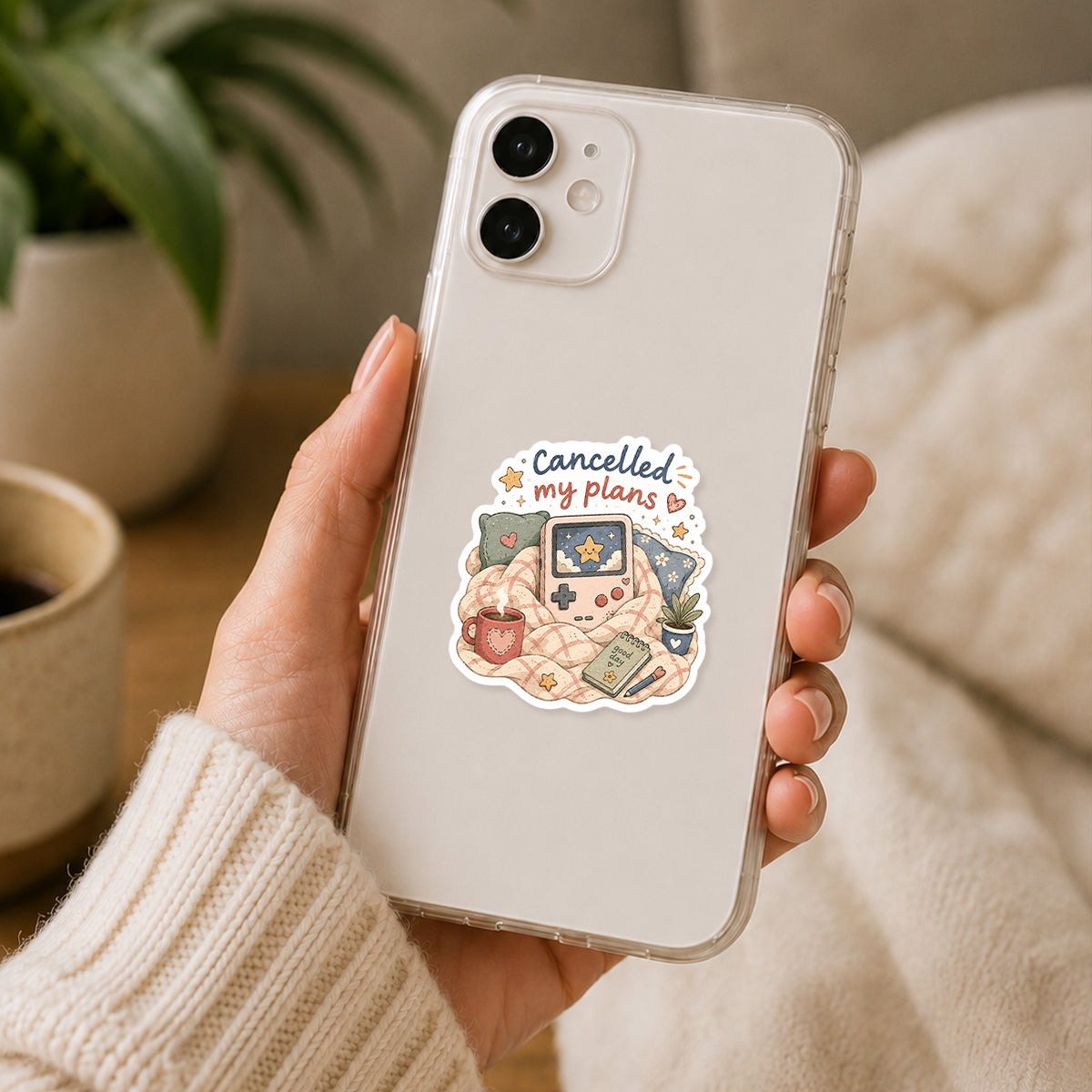 Cancelled My Plans Gaming Sticker