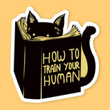 Cat And How To Train Your Human Book Sticker