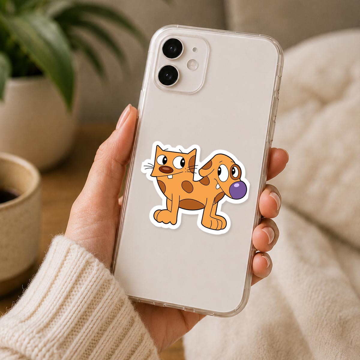 CatDog Cute Sticker