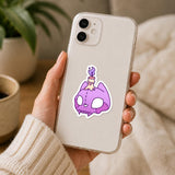 Cat Skull Halloween Sticker