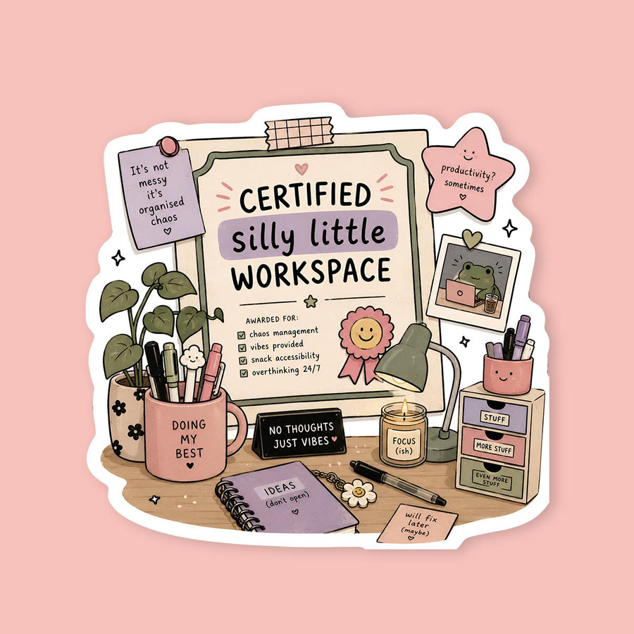 Certified Silly Little Workspace Sticker