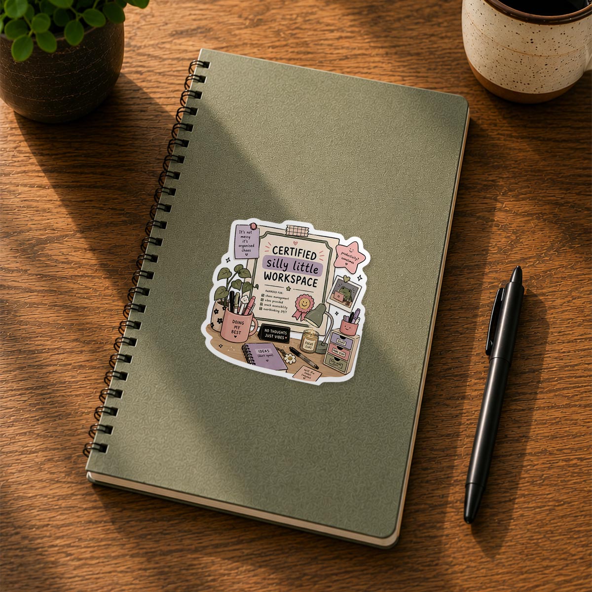 Certified Silly Little Workspace Sticker