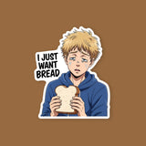 Chainsaw Man Denji Holding Bread Sticker