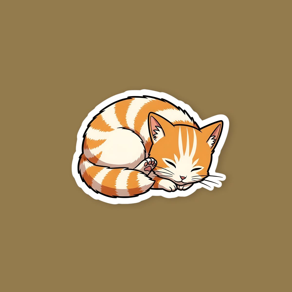 Chainsaw Man Pochita Cat Sleeping Sticker