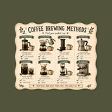 Coffee Brewing Methods Sticker